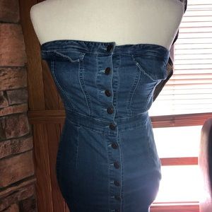 Denim Button up Fashion Nova Dress